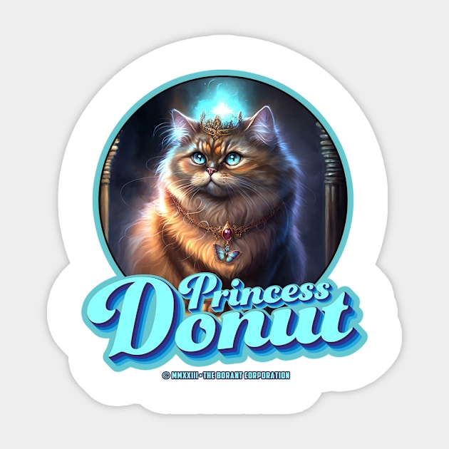 Princess Donut (Alt Print) Sticker by Miskatonic Designs